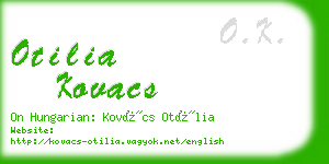 otilia kovacs business card